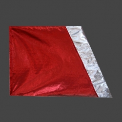 Flagge rot/Silber